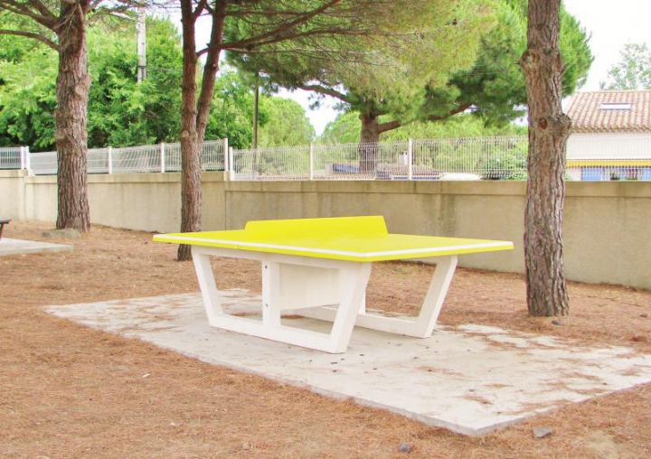 Table de ping-pong Coloris Jaune